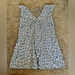 Blue Floral Babydoll dress